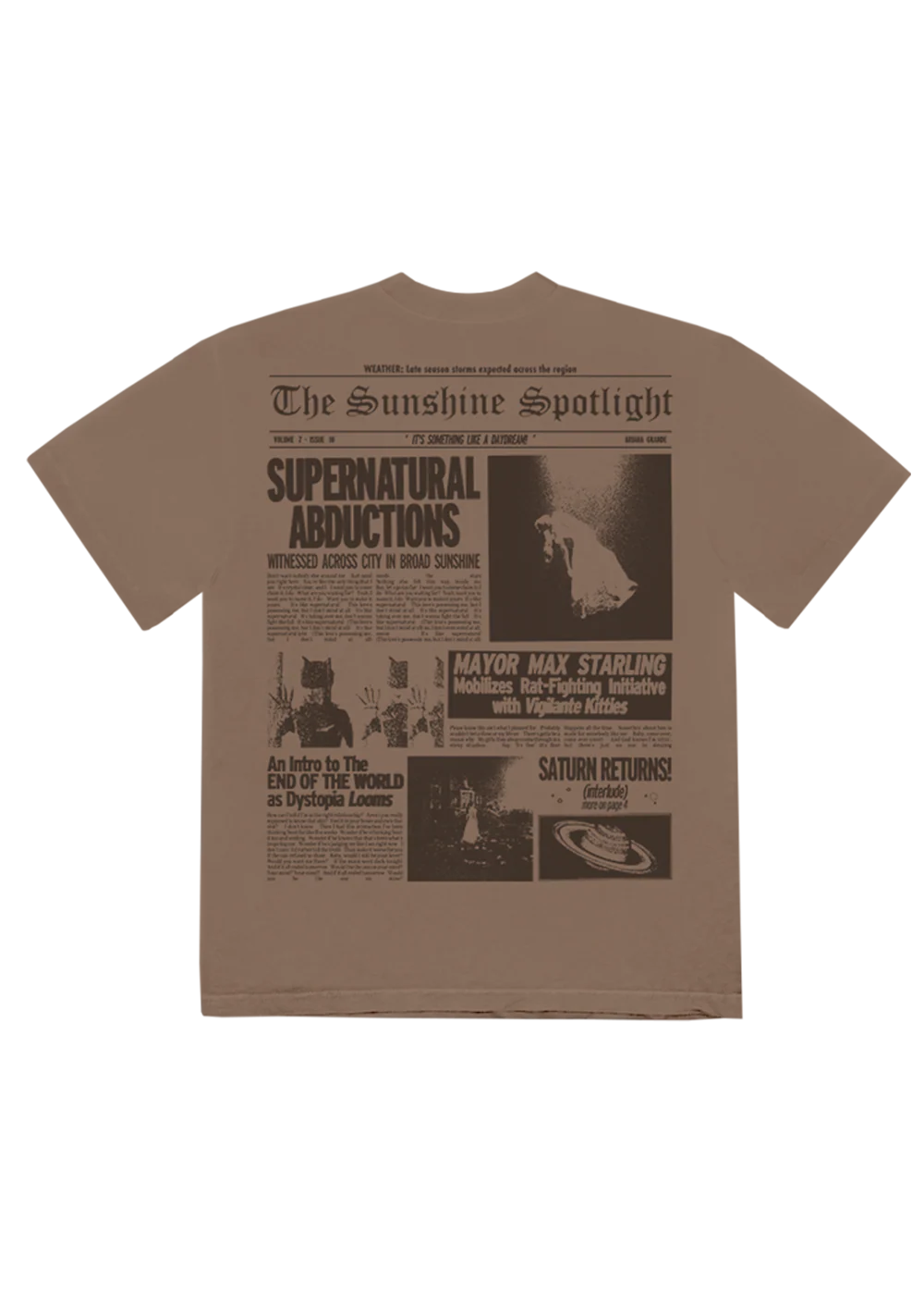Brighter Days Newspaper T-Shirt - Image 2