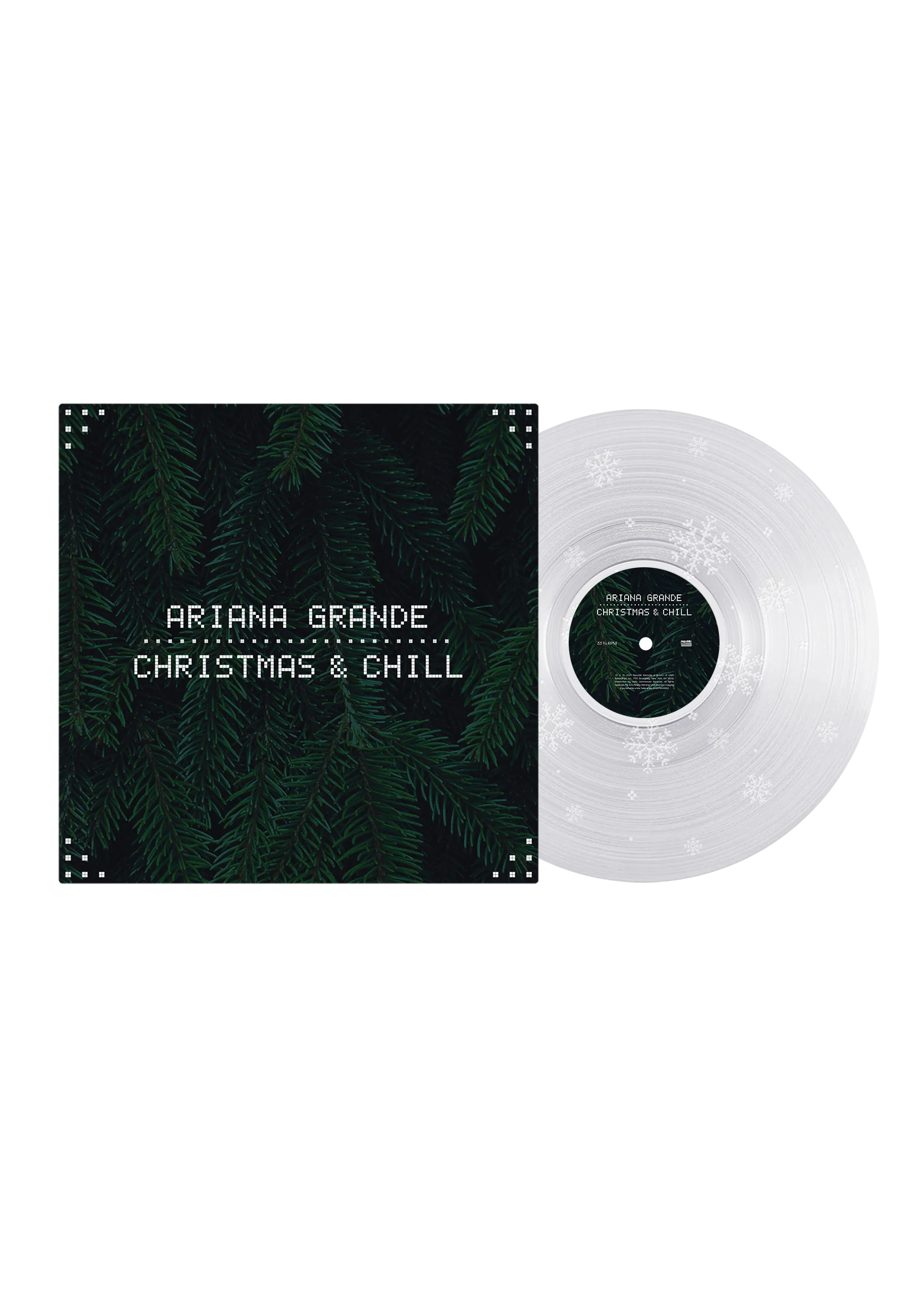 christmas & chill 10th anniversary edition lp (clear w/ snowflake etching)